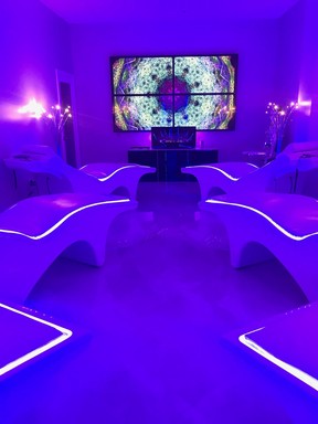 VEMI — Vibroacoustic, Electromagnetic and Infrared technology — suite at Carillon Miami Wellness Resort. HANDOUT