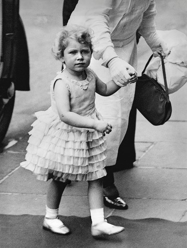 Picture taken on 1929 at London showing Princess Elizabeth, the future Queen Elizabeth II, at the age of three. PLANET NEWS/AFP via Getty Images)