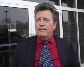 Criminal defence lawyer Calvin Barry speaks to the media on March 5, 2019. Stan Behal/Toronto Sun