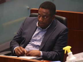 Councillor Michael Thompson in Toronto City Hall council chambers on July 19, 2022.
