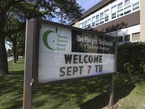 Schools are back in session on Sept.7 with full in-class learning after over two years of the COVID pandemic. This is Selwyn Elementary School in East York on Friday, Sept. 2, 2022.