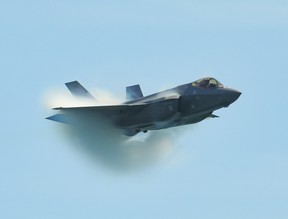 Preview of the Canadian International Air Show highlighted by the USAF F-35A Demonstration team piloted by Major Kristin “Beo” Wolfe jets across the review deck at the CNE on Friday, Sept. 2, 2022.