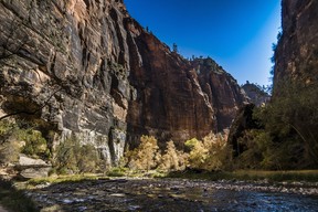 The easy-going Riverside Walk trail which starts at Temple of Sinawava Shuttle Stop #9 at Zion National Park. Ernest Doroszuk/Toronto Sun