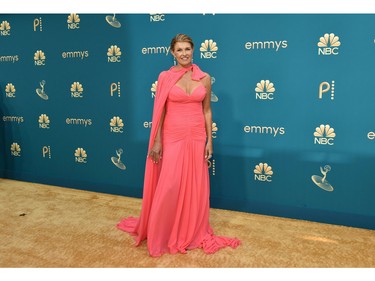 Actress Connie Britton arrives for the 74th Emmy Awards at the Microsoft Theater in Los Angeles, Calif., on Sept. 12, 2022.