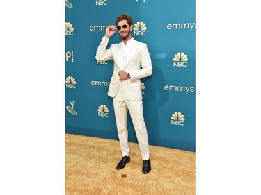 Actor Andrew Garfield arrives for the 74th Emmy Awards at the Microsoft Theater in Los Angeles, Calif., on Sept. 12, 2022.