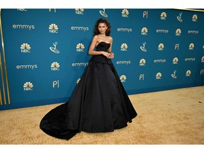 Actress Zendaya arrives for the 74th Emmy Awards at the Microsoft Theater in Los Angeles, Calif., on Sept. 12, 2022.