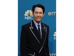 Lee Jung-jae arrives at the 74th Primetime Emmy Awards held at the Microsoft Theater in Los Angeles, Sept. 12, 2022.