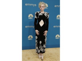 Julia Garner arrives at the 74th Primetime Emmy Awards held at the Microsoft Theater in Los Angeles, Sept. 12, 2022.