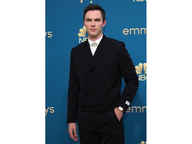 Nicholas Hoult arrives at the 74th Primetime Emmy Awards held at the Microsoft Theater in Los Angeles, Sept. 12, 2022.