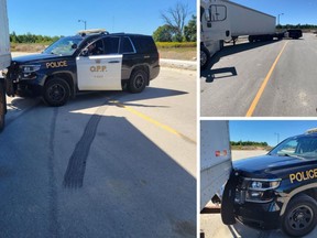 Caledon OPP have charged two sleeping suspects found in a stolen commercial motor vehicle.