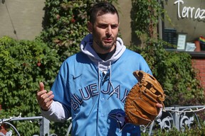 Frankie Lasagna says he was “so close and yet so far” from catching the Aaron Judge home run ball on Wednesday night at the Rogers Centre. JACK BOLAND/TORONTO SUN