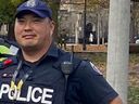 Toronto Police Const.  Andrew Hong, ein 22-jähriger Polizeiveteran, wurde am 12. September 2022 in Mississauga von einem Schützen erschossen.