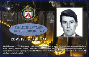 Konst.  Leslie Maitland.  Mörder zum Tode verurteilt.  TORONTO-POLIZEI