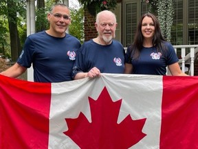Don Cherry recently hosted a number of police officers -- including Peel Regional Police Det.-Sgt. Bob Hackenbrook and Staff-Sgt. Tonya Richel -- at his Mississauga house who were getting ready to participate in the Run to Remember, an event in memory of fallen officers that begins in Toronto on Sept. 22 and ends in Ottawa on Sept. 24.