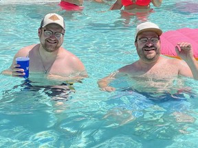 Ohio man Sean Douglas McArdle met his doppelgänger in a Las Vegas pool.