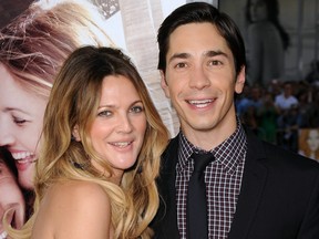 Actors Drew Barrymore and Justin Long arrive at the premiere of Warner Bros. "Going The Distance" held at Grauman's Chinese Theatre on Aug. 23, 2010 in Los Angeles, Calif.
