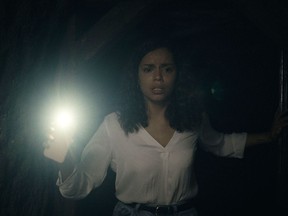 This image released by 20th Century Studios shows Georgina Campbell in a scene from "Barbarian."