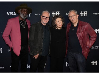 Cast members Lily Tomlin, Richard Roundtree, Malcolm McDowell and director Paul Weitz arrive at the Gala presentation of "Moving on" at the Toronto International Film Festival in Toronto, Sept. 13, 2022.