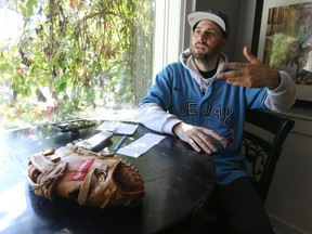 Frankie Lasagna, at his Italian restaurant Terrazza, on Harbord St., talks about missing out on catching New York Yankees star Aaron Judge's record-tying 61st home run during the seventh inning of Wednesday night's Blue Jays game on Thursday, Sept. 29, 2022.