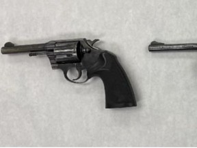 Hamilton police seized guns and drugs during a routine stop.