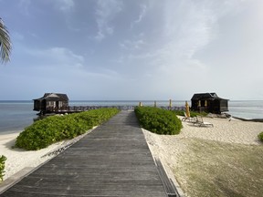 Fern Tree Spa’s two overwater cabanas sit on the northernmost point of Jamaica. Cynthia McLeod/Toronto Sun