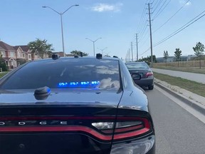 Halton police tweeted that they pulled over a G2 driver for stunt driving on Thursday.