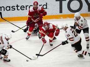 The 48 Canadian players currently on KHL club rosters this season is the most from any country outside Russia.