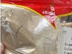 Public health officials say not to use or consume Mr. Right brand Kaempferia Galanga Powder, a common spice in Asian cuisine (shown), and Mr. Right brand Radix Aconiti Kusnezoffii, which may be used as a traditional herbal medicine.