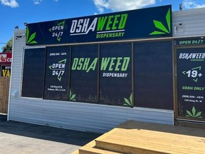 Three people face charges after Durham Regional Police executed a search warrant for the third time in just over two months at Oshaweed, an allegedly illegal cannabis dispensary on King St. W. in Oshawa, on Tuesday, Sept. 13, 2022.
