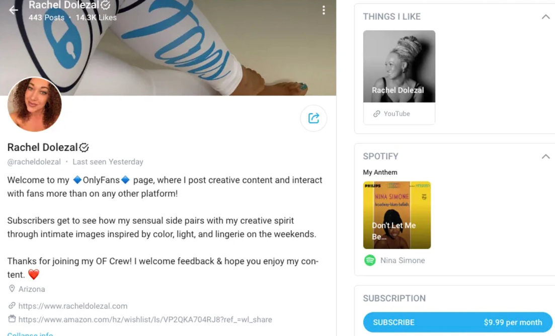 Race faker Rachel Dolezal in new skin game with OnlyFans | Toronto Sun