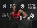 Toronto Raptors guard OG Anunoby speaks to the media about the upcoming season on Monday September 26, 2022. 