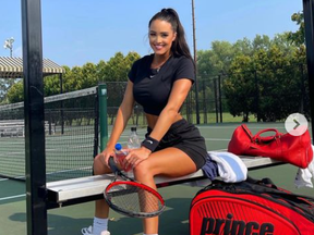 Rachel Stuhlmann has her sights set on being the Paige Spiranac of tennis.
