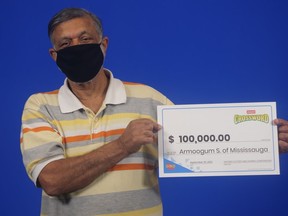 Armoogum Sanguni Nair of Mississauga won $100,000.