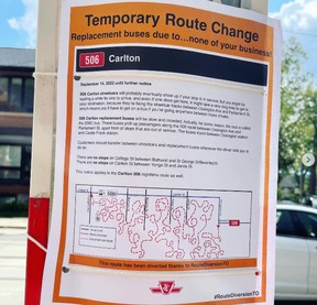Toronto artist Shari Kasman was inspired to create faux flyers for the TTC — amusing posters that reflect the confusion many transit users currently feel. @smkasman/INSTAGRAM