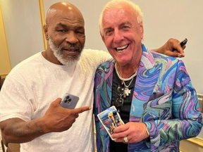 Mike Tyson and Ric Flair: Partners in pot.