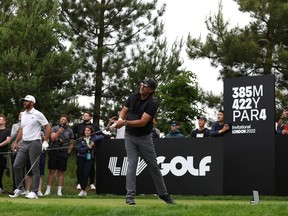 Golf - The inaugural LIV Golf Invitational - Centurion Club, Hemel Hempstead, St Albans, Britain - June 9, 2022 Team Hy Flyers Phil Mickelson of the U.S. during the first round