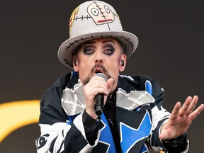 English singer Boy George and Culture Club perform onstage during Austin City Limits Music Festival at Zilker Park in Austin, Texas, on October 15, 2022.