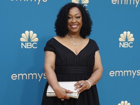 Shonda Rhimes arrives at the 74th Primetime Emmy Awards in Los Angeles, Calif., Sept. 12, 2022.