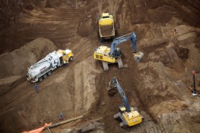 Suncor Acquires Teck's Interest in Fort Hills Oil Sands Project for $1B 4 Heavy earthmoving equipment clears an area at Suncor's new Fort Hills oil sands mining operations near Fort McMurray, Alberta September 17, 2014.