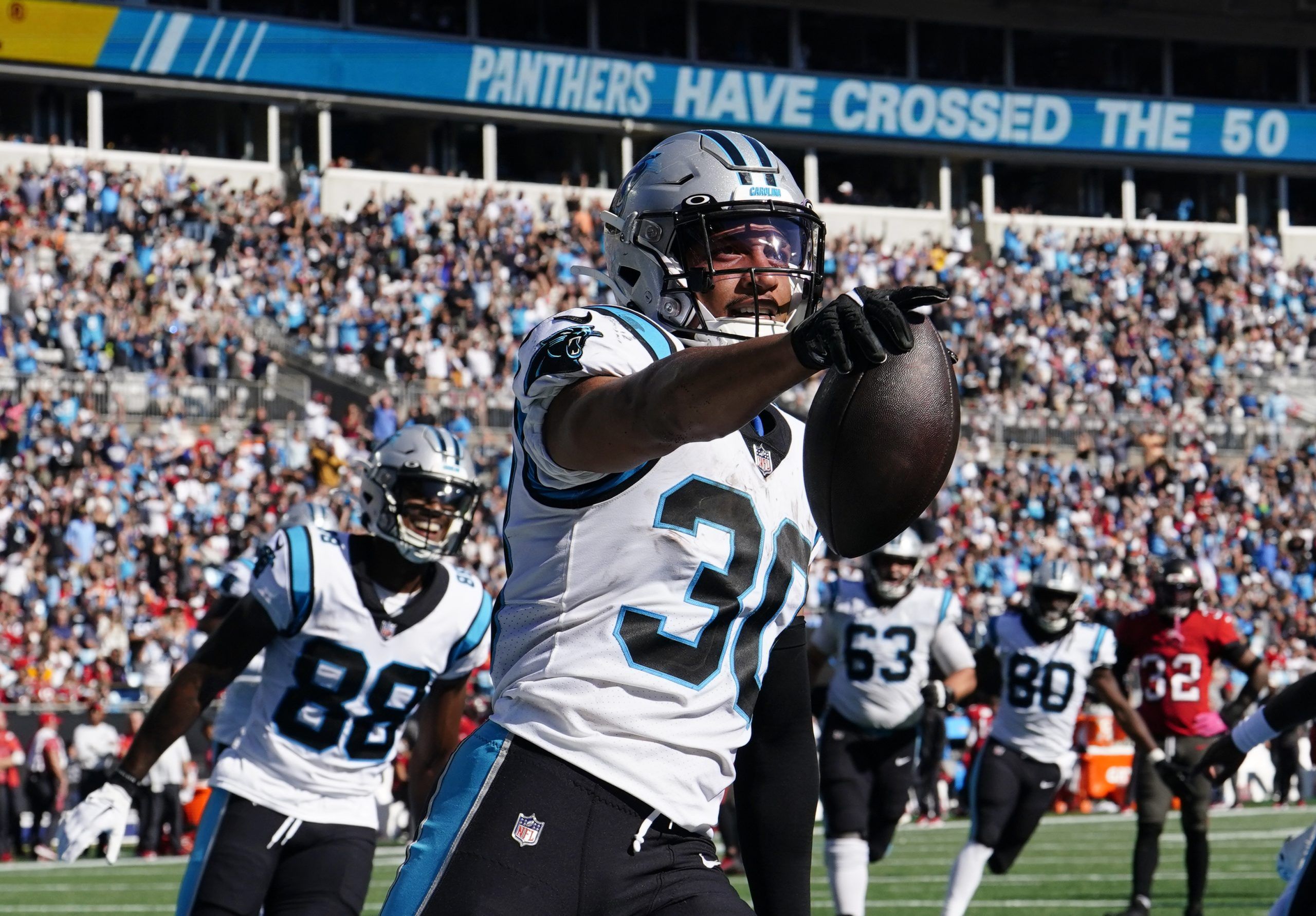 Carolina Panthers RB Chuba Hubbard out Sunday vs Falcons