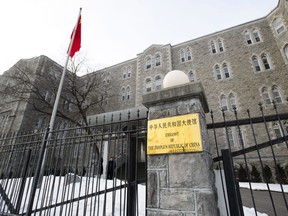 The Embassy of the People's Republic of China in Ottawa is shown on Jan. 17, 2019.