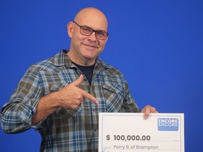 Perry Bennett will sleep better after his Encore win playing Lotto Max Sept. 13, 2022.