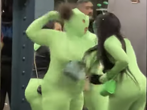 The "Green Goblin" gang in New York City.
