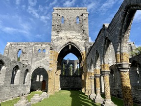 The archways and weathered grey stone of the Gothic-style Unfinished Church in St. George’s is a photographer’s dream. CYNTHIA MCLEOD/TORONTO SUN