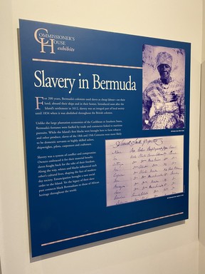 The nation’s history of slavery is recounted at the National Museum of Bermuda. CYNTHIA MCLEOD/TORONTO SUN