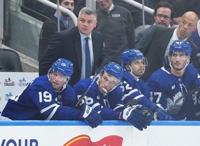 Leafs head coach Sheldon Keefe criticized his star players, then retracted his comments after. USA TODAY Sports