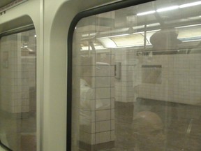 A TTC rider's view of Lower Bay station.