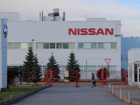 A view shows an automobile assembly plant of the Japanese carmaker Nissan in Saint Petersburg, Russia, October 11, 2022.