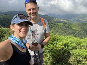 Rania and Steve Walker, during their Camino adventures in Spain