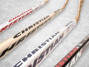 Christian hockey sticks.